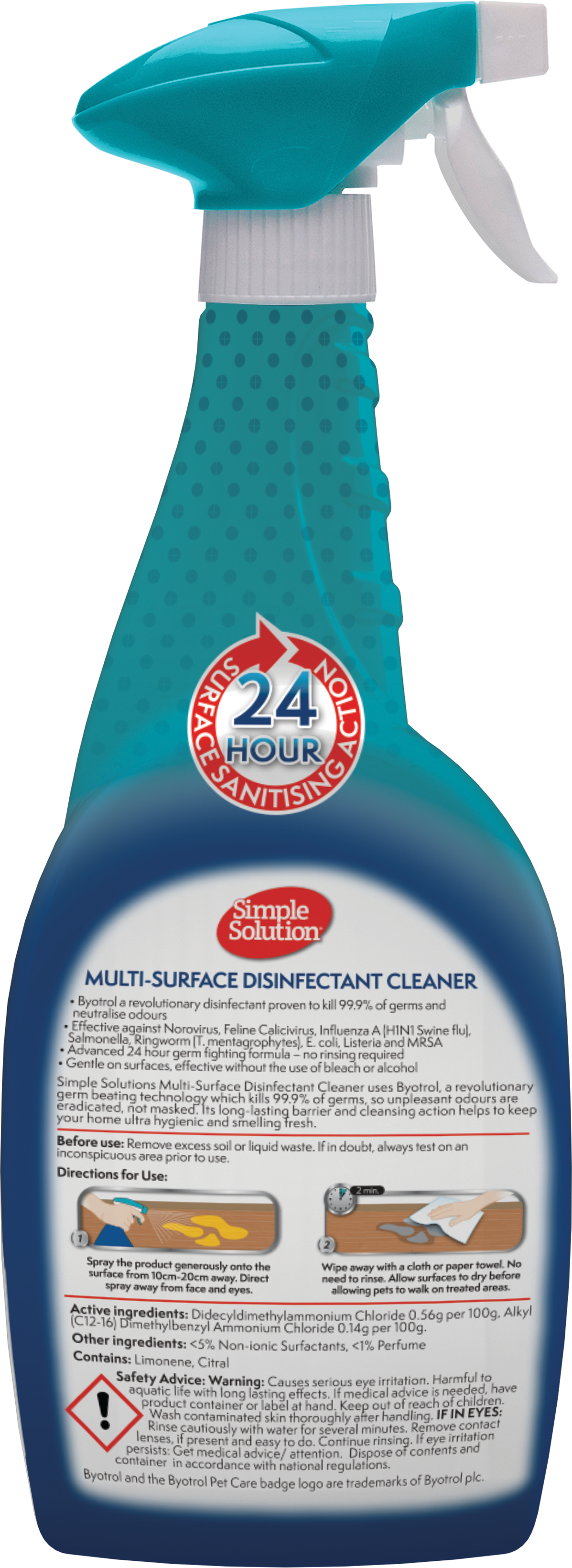 Simple Solution Multi-Surface Cleaner — reverso