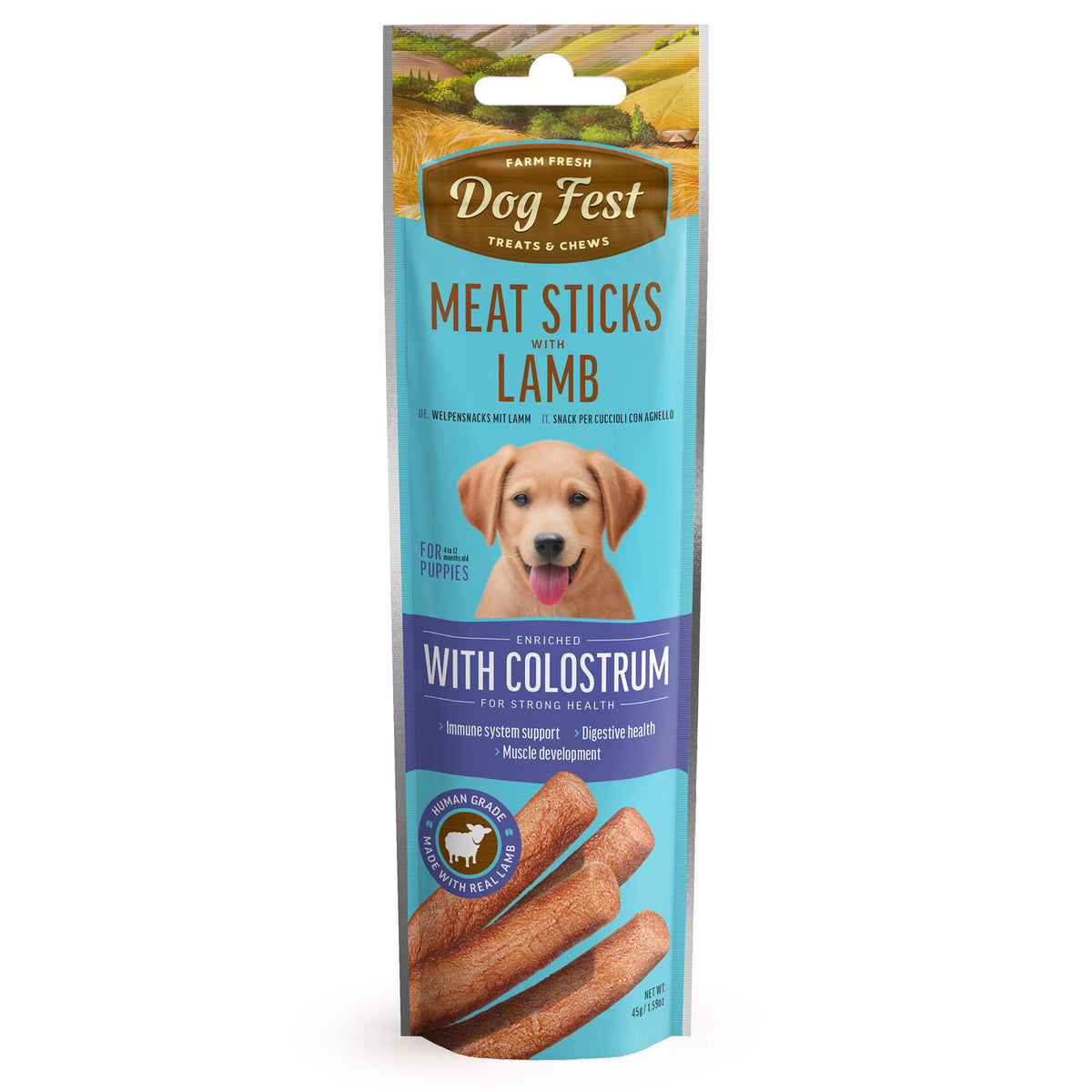 Dog Fest | Barritas de carne con cordero y calostro para cachorros