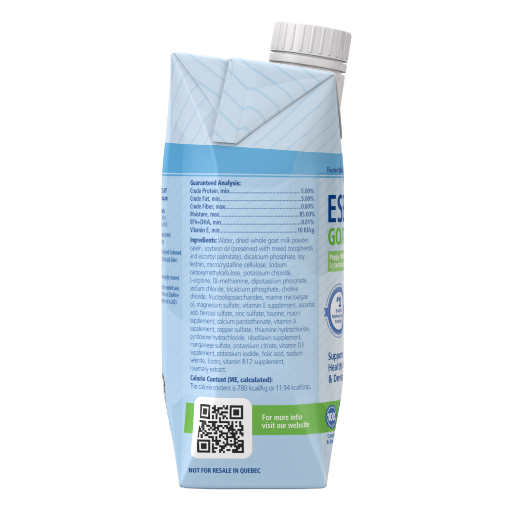 Esbilac | Leche de cabra de reemplazo líquida para cachorros 473 ml - etiqueta oficial