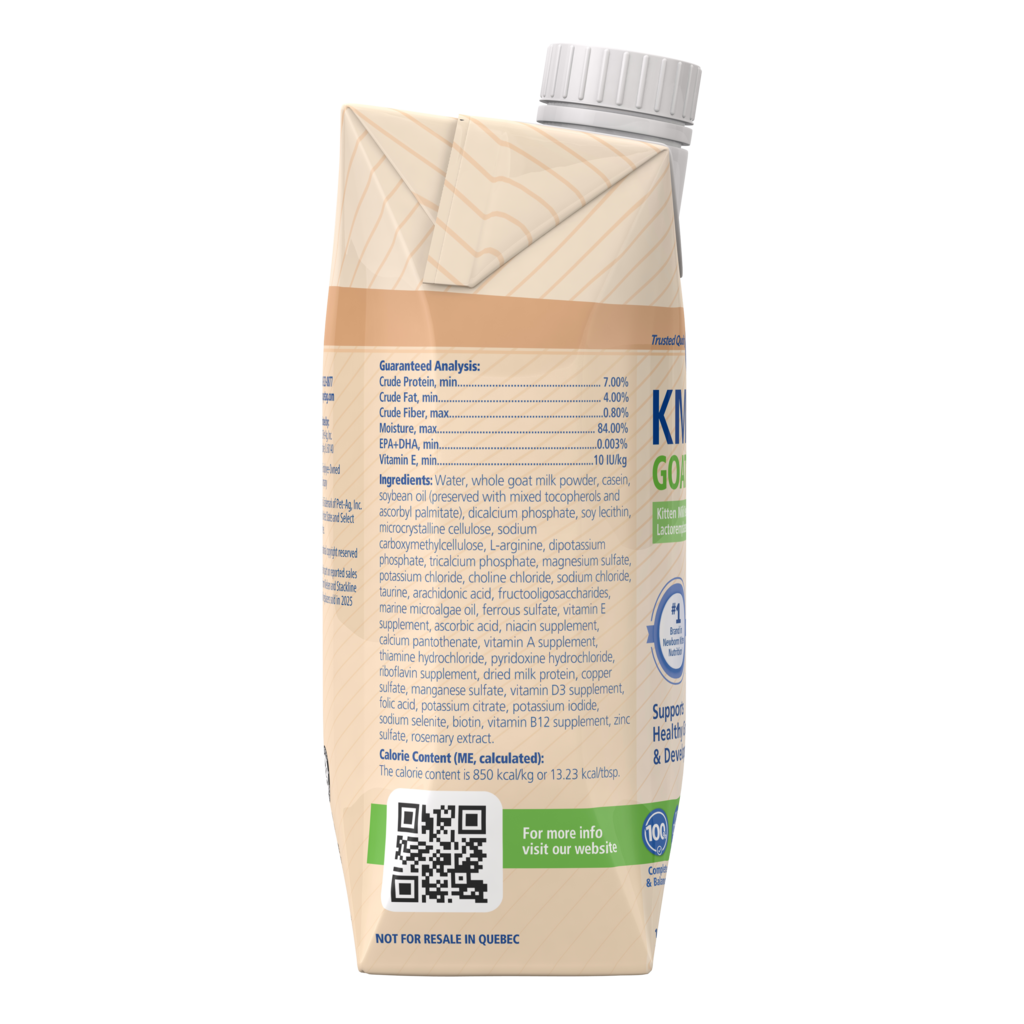 PetAg Goat's Milk KMR Liquid — lateral izquierdo