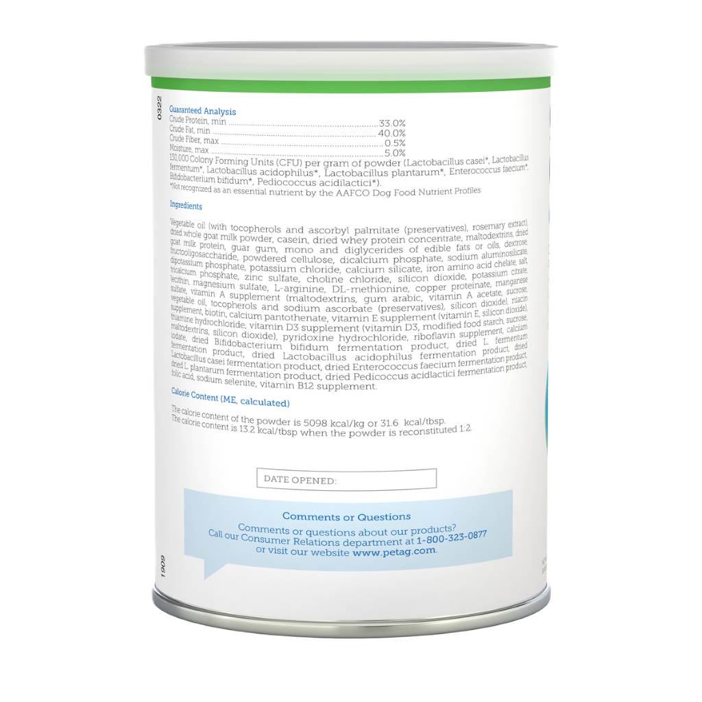 PetAg Goat's Milk Esbilac Powder — lateral izquierdo
