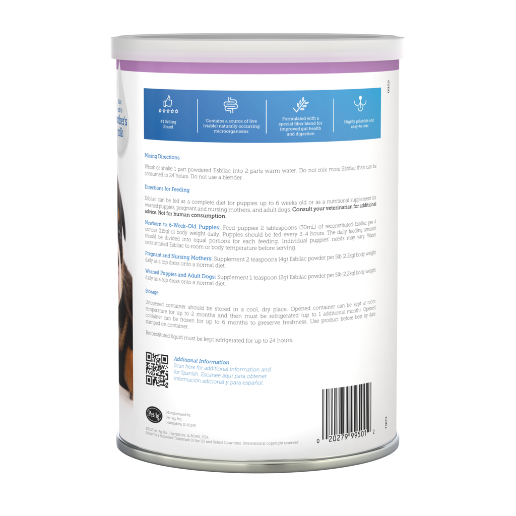 PetAg Esbilac Powder — lateral derecho