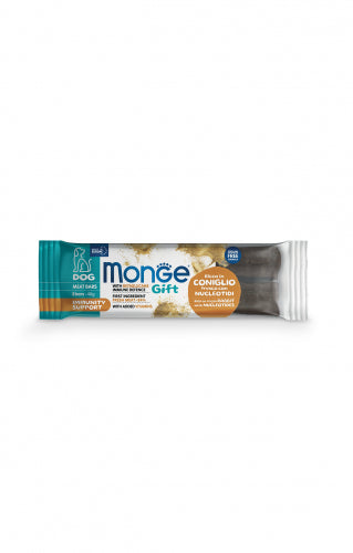 Monge Gift | Premios Meat Bars para perros adultos Immunity Support. Conejo y nucleótidos