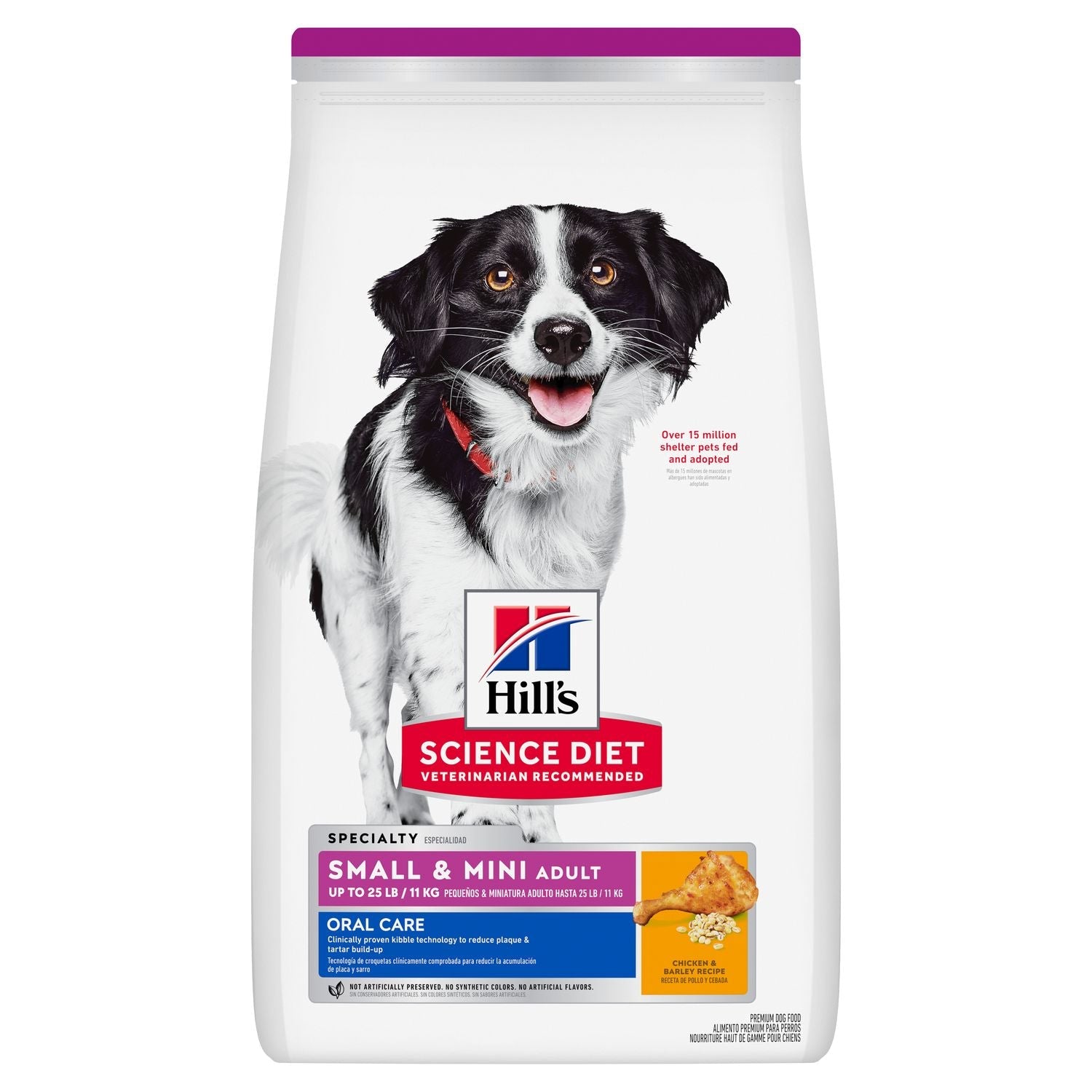 Hill's Science Diet | Alimento seco para perros adultos de razas pequeñas y miniatura Adult Oral Care Small & Mini