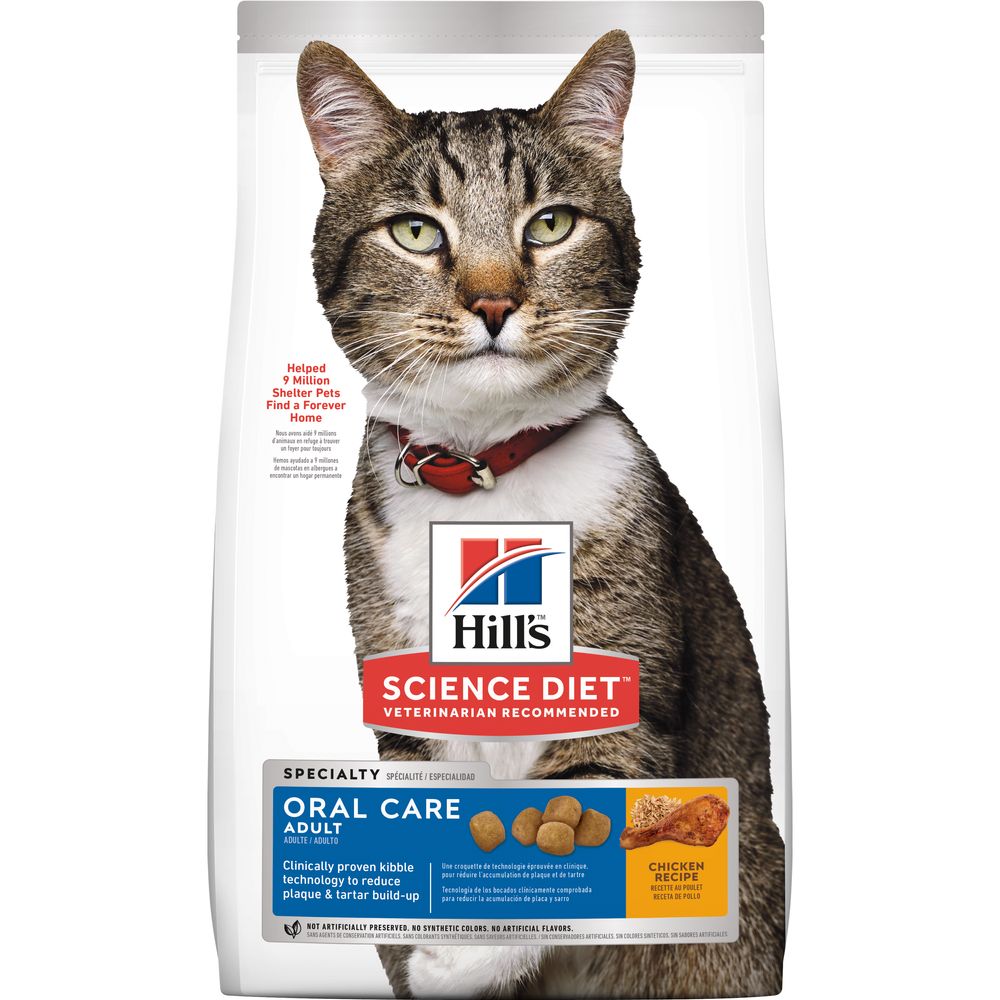 Hill's Science Diet | Alimento seco para gatos adultos Adult Oral Care