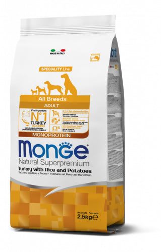 Monge | Alimento húmedo para perros adultos Monoprotein. Pavo