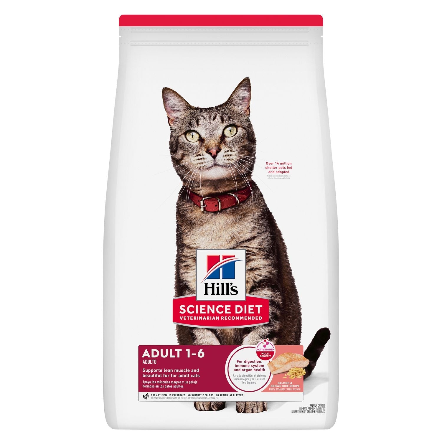 Hill's Science Diet | Alimento seco para gatos adultos Adult. Receta de salmón