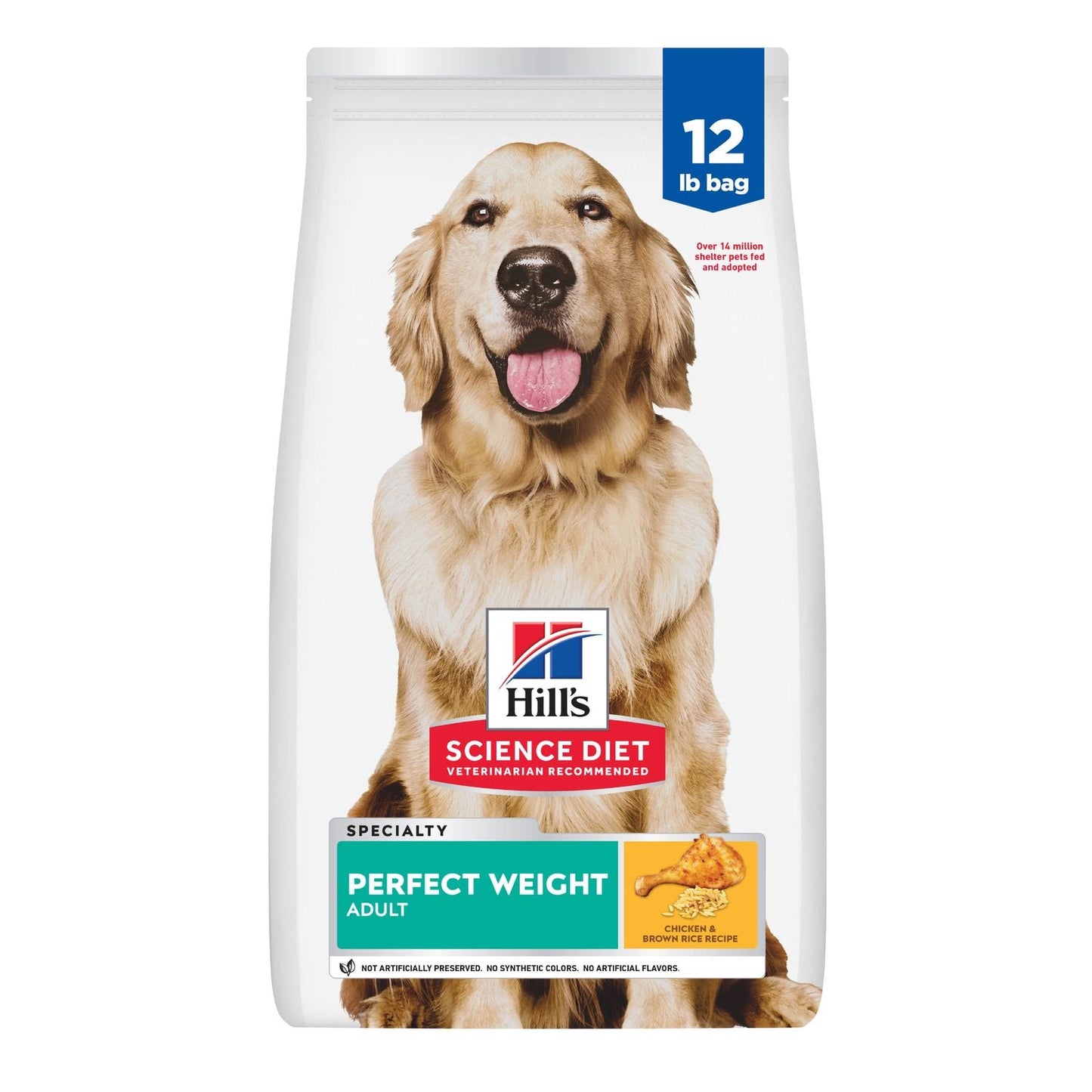 Hill's Science Diet | Alimento seco para perros adultos Adult Perfect Weight. Receta de pollo.
