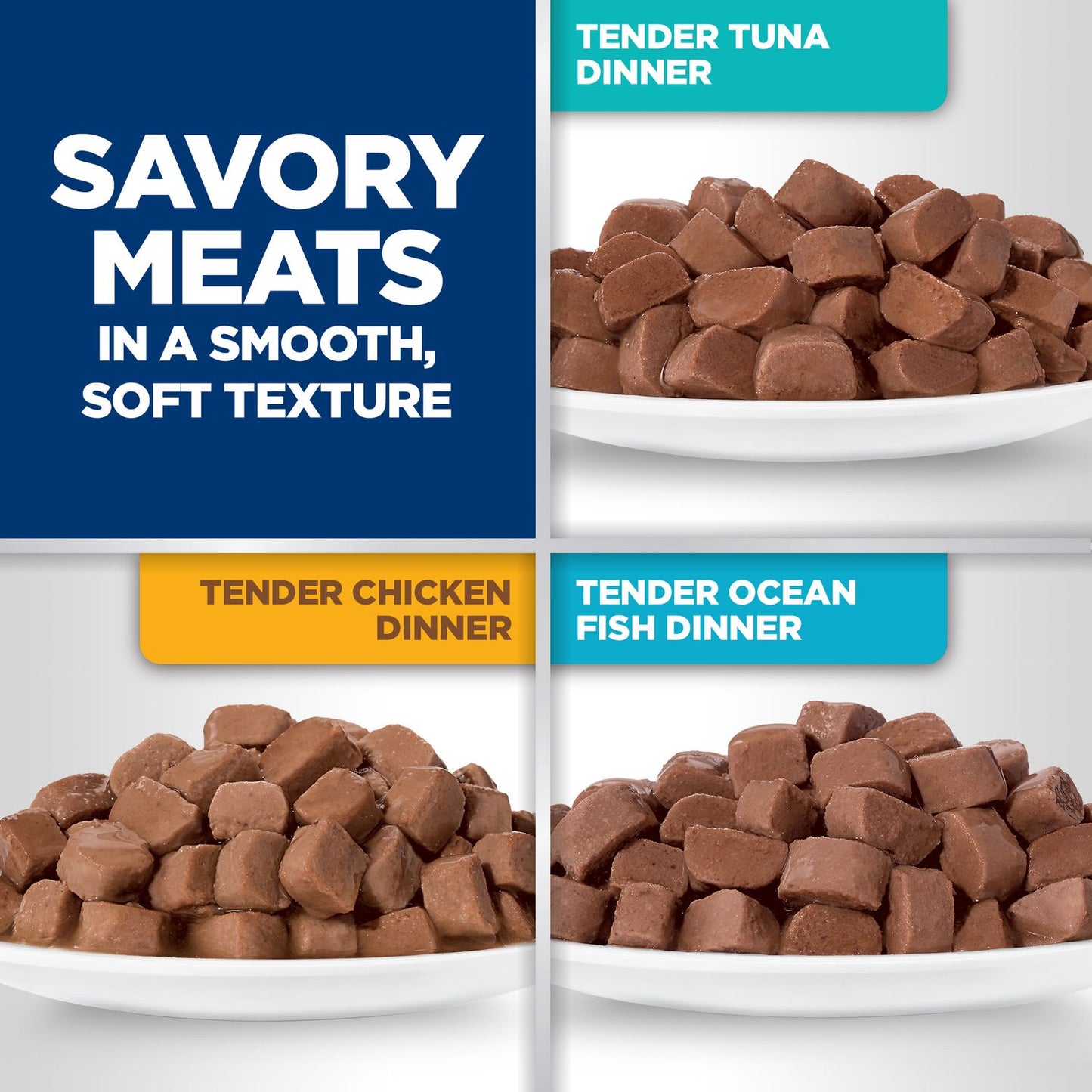 Hill's Science Diet | Alimento húmedo para gatos adultos Adult Tender Ocean Fish Dinner (Pack de 6 sobres de 79.39g)