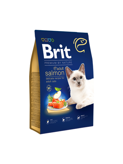 Brit Premium by Nature | Alimento seco para gatos Adult Salmon