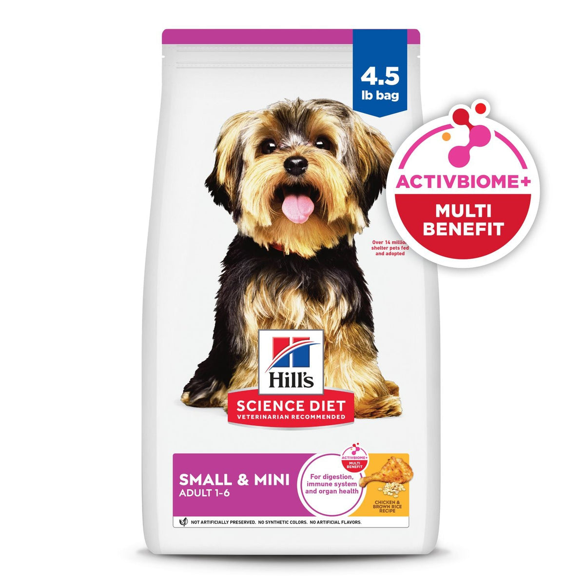Hill's Science Diet | Alimento seco para perros adultos Adult Small & Mini. Receta de pollo y arroz.