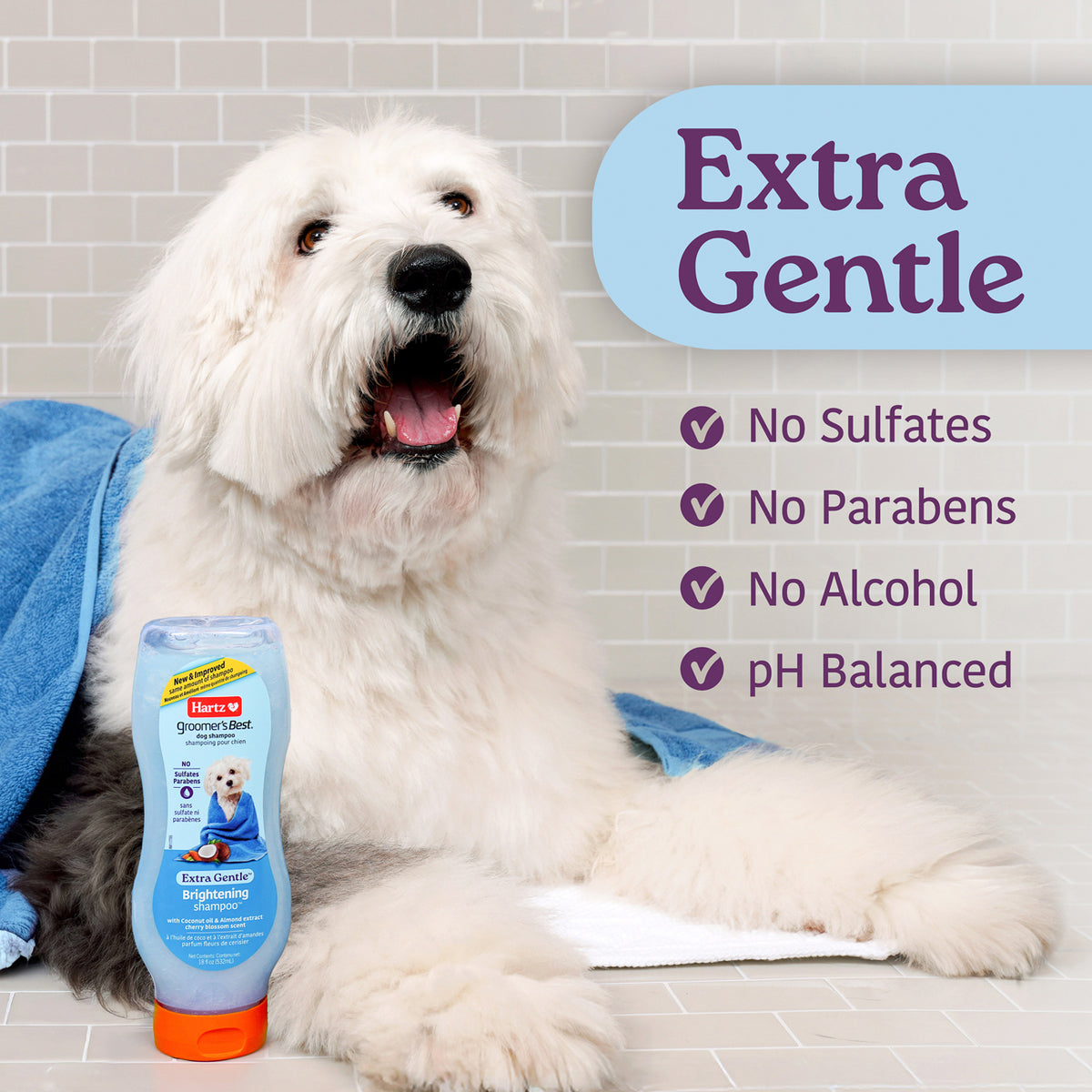 Hartz Groomer's Best Whitener Shampoo (532 ml)