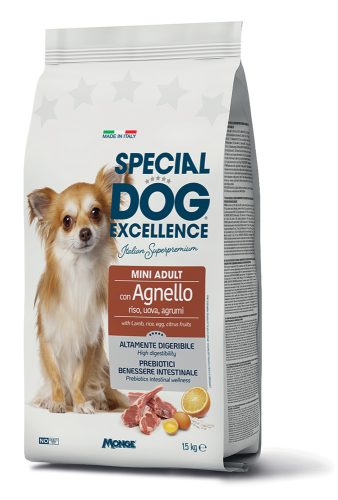 Monge | Alimento seco para perros adultos Mini. Cordero, arroz y papa