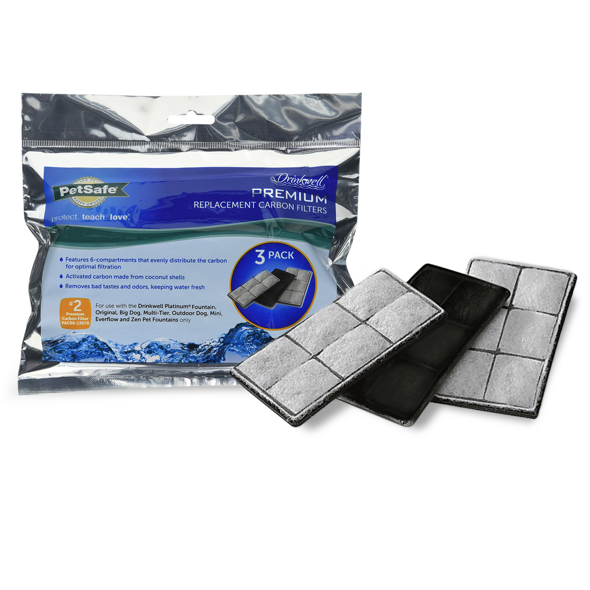Drinkwell® Premium Replacement Carbon Filters (3-Pack)