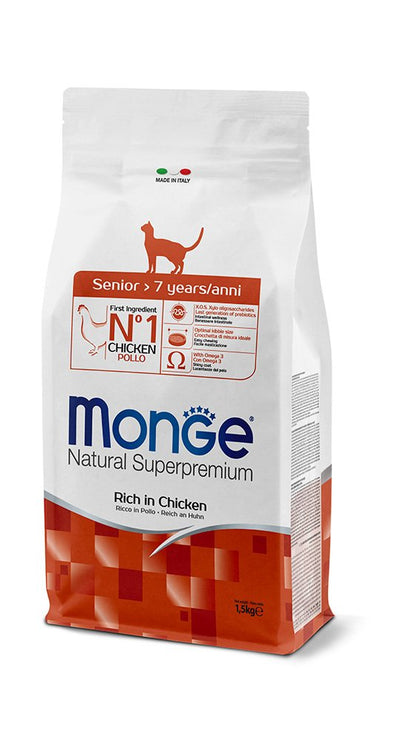 Monge | Alimento seco para gatos maduros Senior
