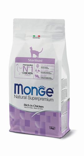 Monge | Alimento seco para gatos adultos Sterilised