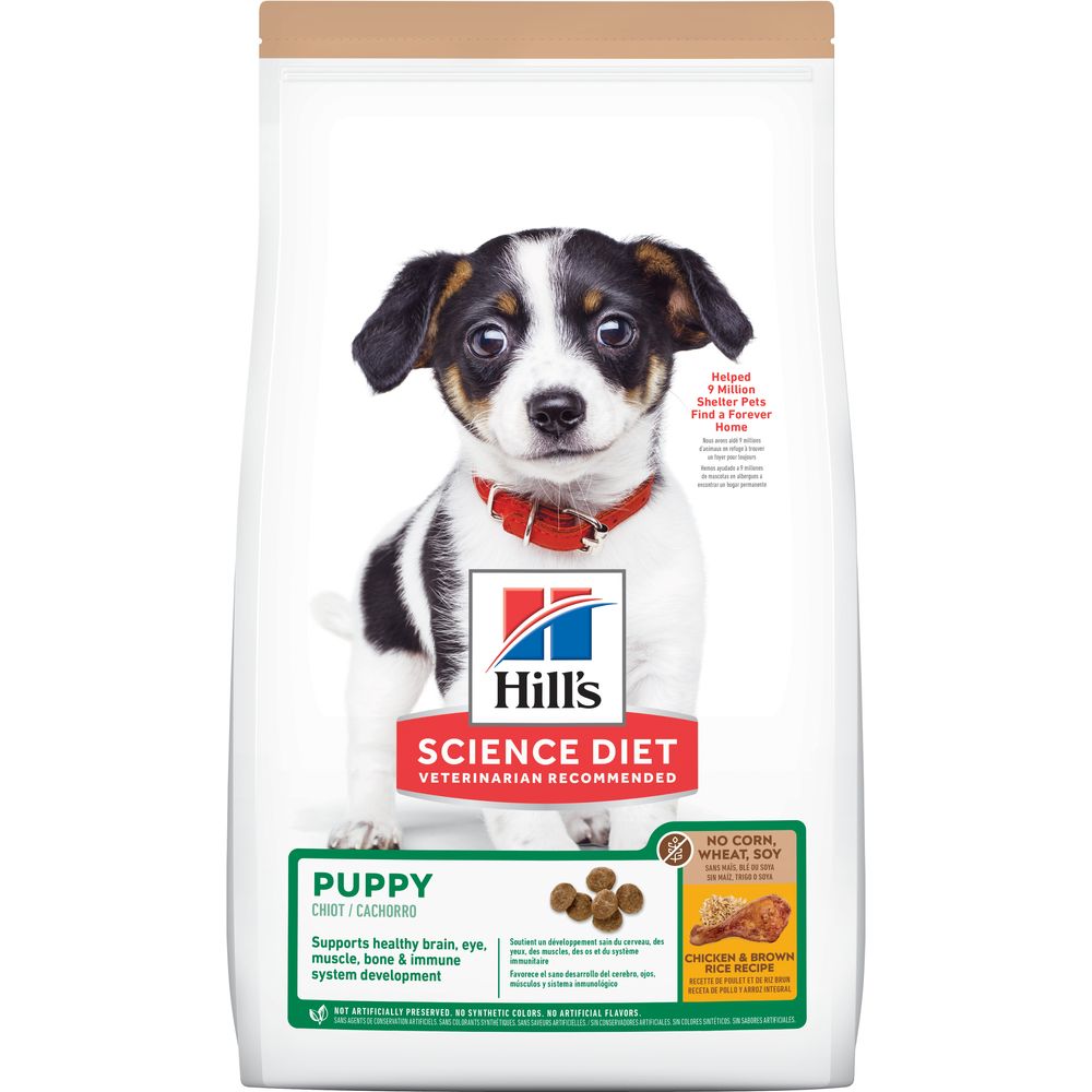 Hill's Science Diet | Alimento seco para perros cachorros Puppy. Receta de pollo y cebada.
