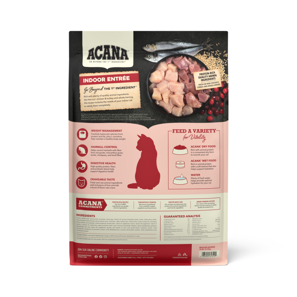 ACANA | Alimento seco para gatos adultos Indoor Entrée — imagen 3 — CACIF2B200533K01800