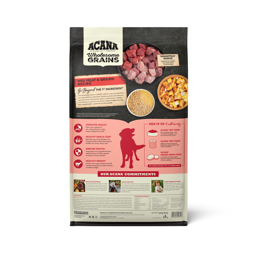 ACANA | Alimento seco para perros Red Meat & Grains Recipe — imagen 2 — CACWF1B202032K10200