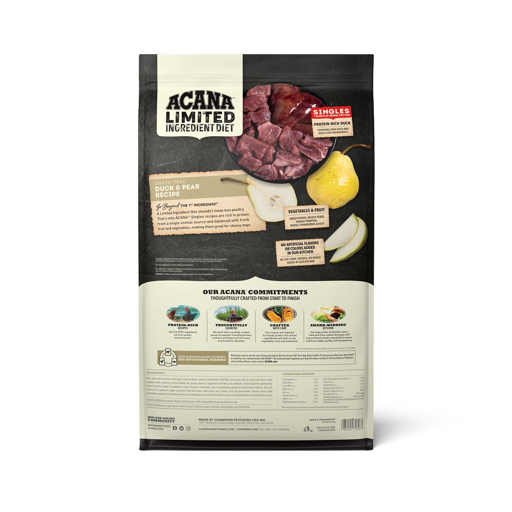 ACANA Singles | Alimento seco para perros sabor pato y pera — imagen 2 — CACSF1B200633K10200