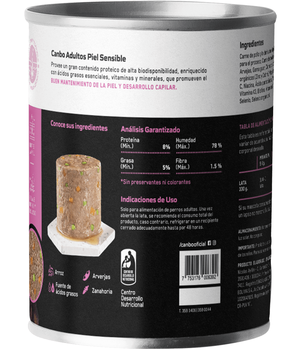 Canbo | DOG PATE PIEL SENSIBLE AD