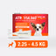 Agrovet Market | Atrevia 360° Spot On pipeta antiparasitaria interna y externa para perros (1 pipeta) – Mini · perros de 2,25 a 4,5 kg