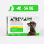 Agrovet Market | Atrevia ONE fluralaner antipulgas y antigarrapatas mensual para perros (1 tableta masticable) – X-Large · perros de 40 a 56 kg