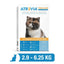 Agrovet Market | Atrevia Trio Cats pipeta antiparasitaria interna y externa para gatos (1 pipeta) – Medium · gatos de 2,9 a 6,25 kg