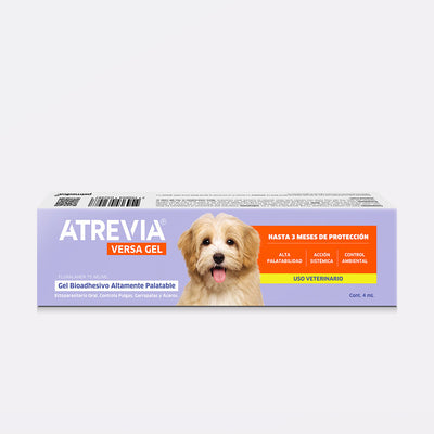 Agrovet Market | Atrevia Versa Gel fluralaner gel oral antipulgas y antigarrapatas para perros – 4 mL, 7 mL, 15 mL