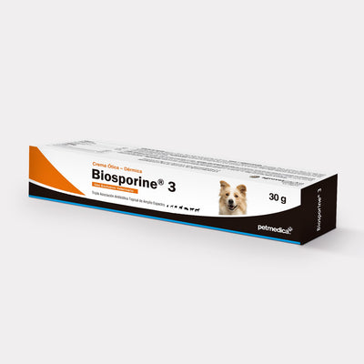Agrovet Market | Biosporine 3 crema antibiótica tópica para perros y gatos 30 g – 30 g