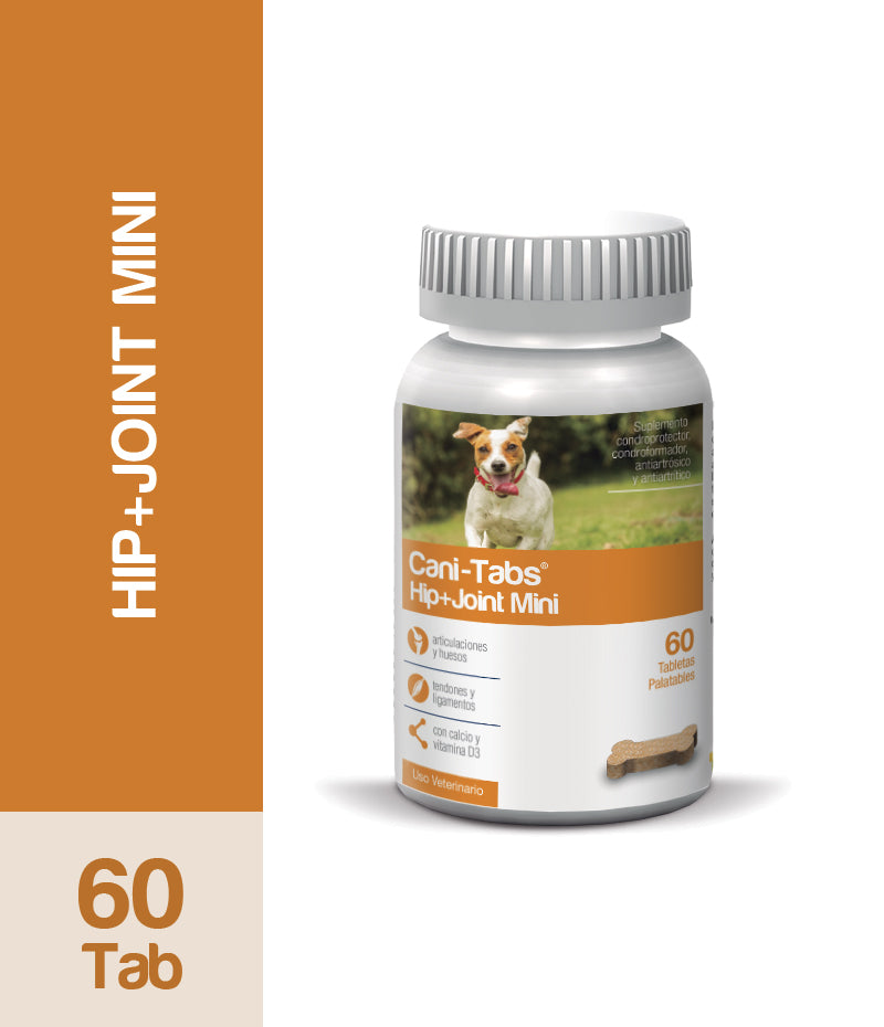 Agrovet Market | Cani-Tabs Hip + Joint Mini condroprotector para perros pequeños – Frasco x 60 tabletas