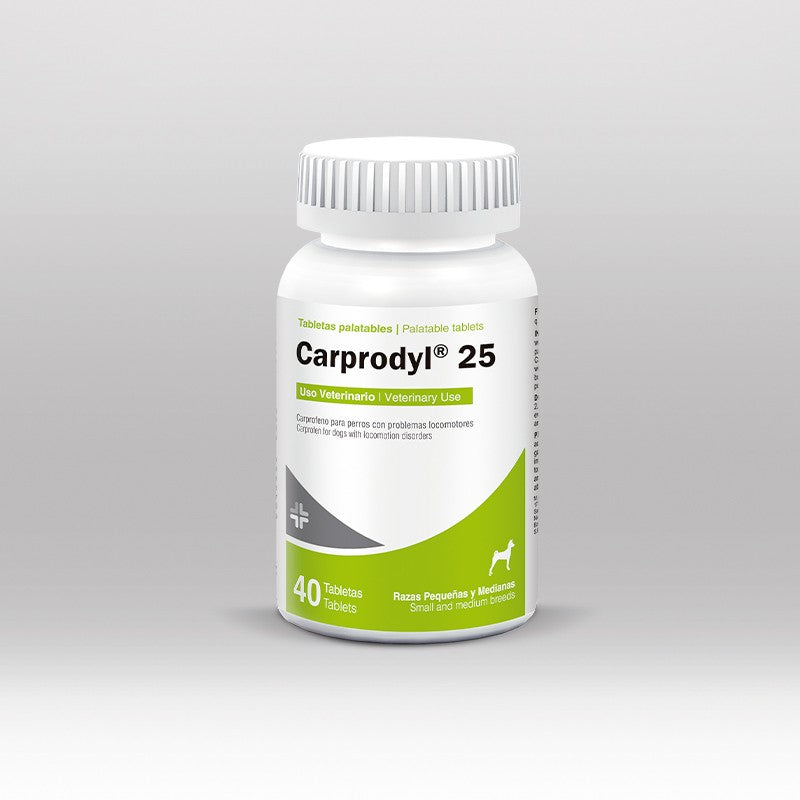 Agrovet Market | Carprodyl carprofeno tabletas antiinflamatorias para perros – 25 mg · frasco x 20 tabletas