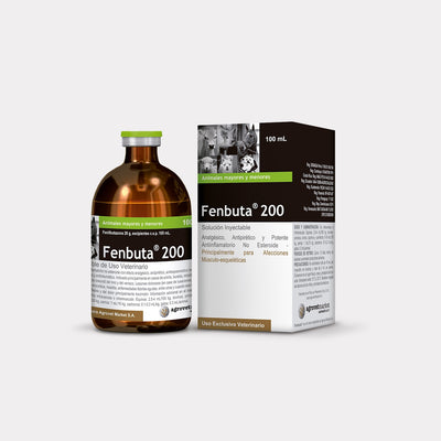 Agrovet Market | Fenbuta 200 fenilbutazona solución inyectable antiinflamatoria y analgésica 100 ml – 100 ml