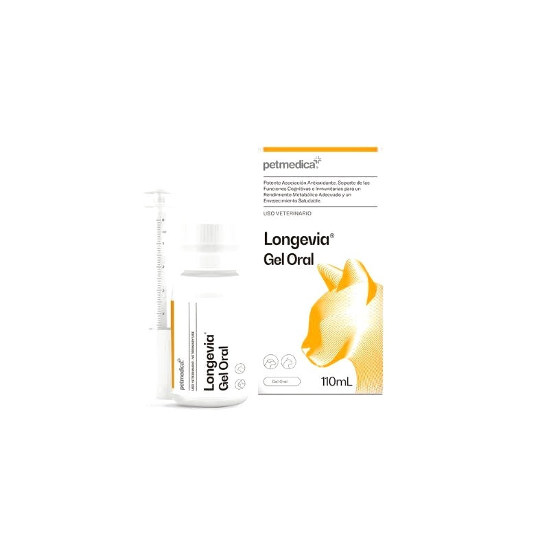 Agrovet Market | Longevia gel oral antioxidante con resveratrol para perros y gatos – Frasco de 110 ml, Frasco de 275 ml