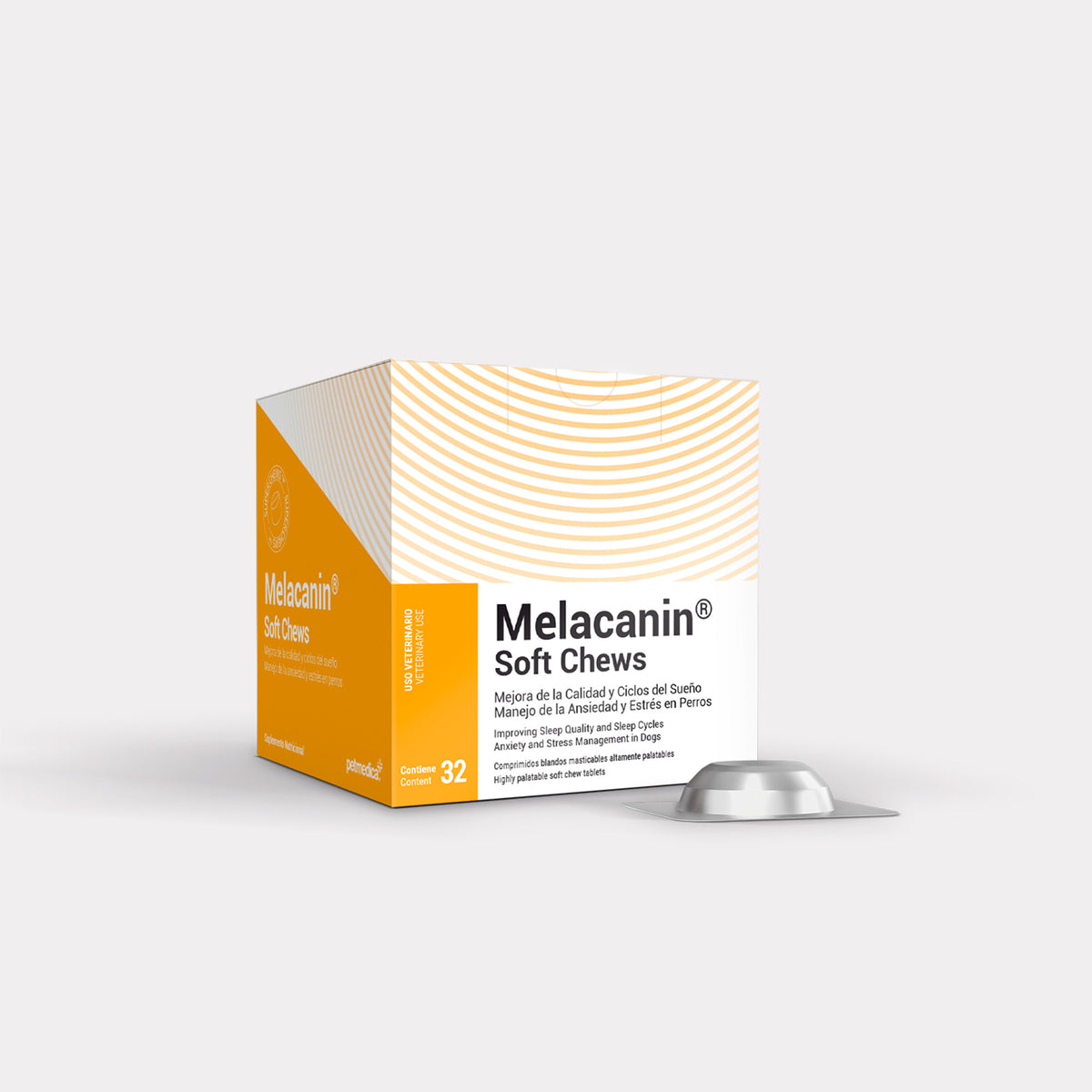 Agrovet Market | Melacanin melatonina 3 mg para la ansiedad y el estrés en perros (caja x 32 soft chews) – Caja x 32 soft chews