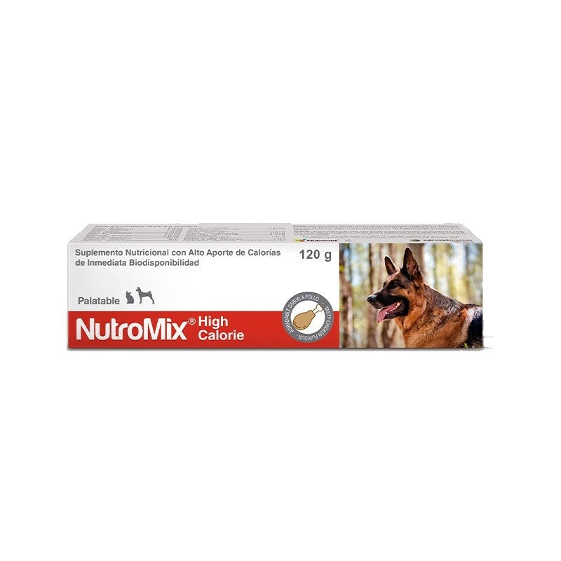 Agrovet Market | Nutromix High Calorie gel oral hipercalórico para perros y gatos 120 g – Tubo de 120 g