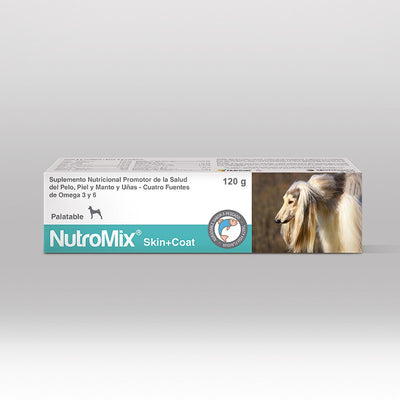 Agrovet Market | Nutromix Skin + Coat gel oral para piel y pelaje de perros y gatos 120 g – Tubo de 120 g