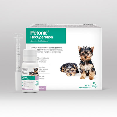 Agrovet Market | Petonic Recuperation fórmula nutracéutica de recuperación para perros – Frasco de 55 ml, Frasco de 110 ml, Frasco de 275 ml