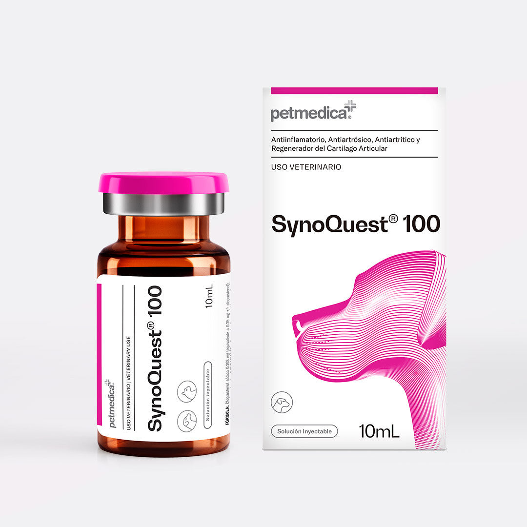 Agrovet Market | SynoQuest 100 pentosano polisulfato sódico inyectable para perros y gatos 10 ml – Frasco de 10 ml