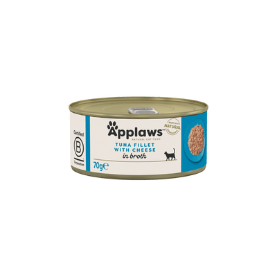 Applaws Filete de Atún con Queso en Caldo 70 g · envase frontal