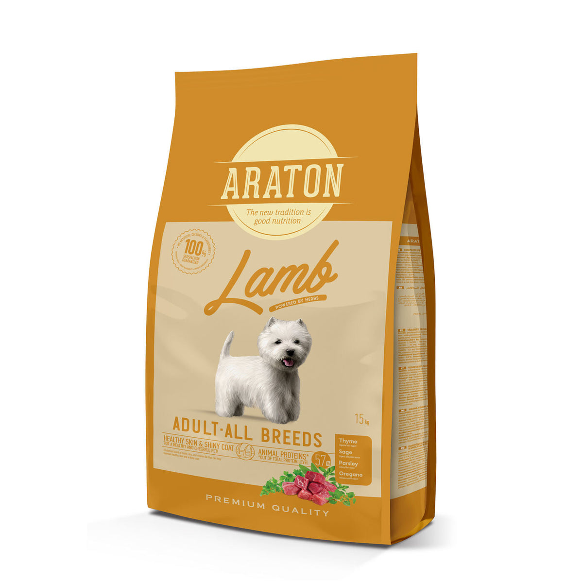 Araton | Alimento seco para perros adultos Cordero All Breeds – 3 kg y 15 kg