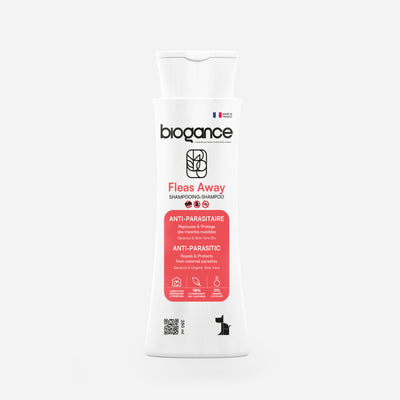 Biogance Fleas Away shampoo repelente para perros — imagen oficial de la marca