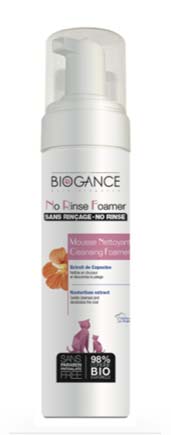 Biogance Foamer shampoo sin enjuague para gatos · envase de diseño anterior