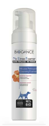 Biogance Foamer shampoo sin enjuague para perros · envase de diseño anterior