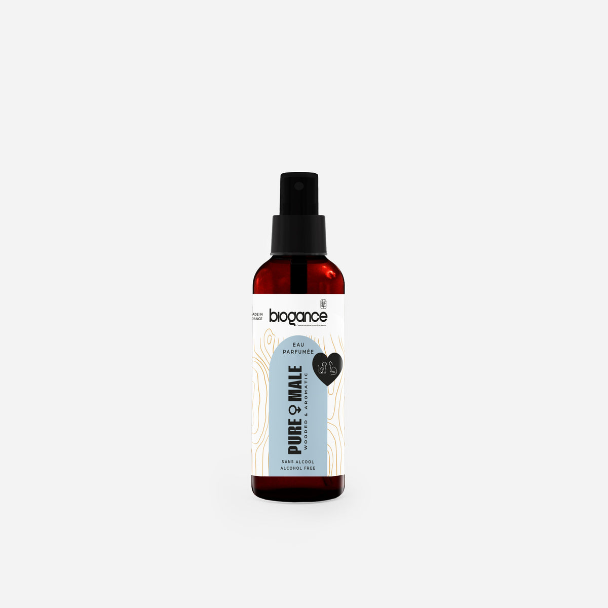 Biogance Pure Male perfume sin alcohol 50 ml · envase frontal