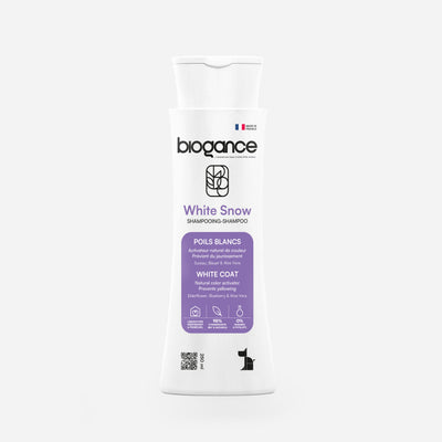 Biogance White Snow shampoo para pelajes blancos y claros — imagen oficial de la marca