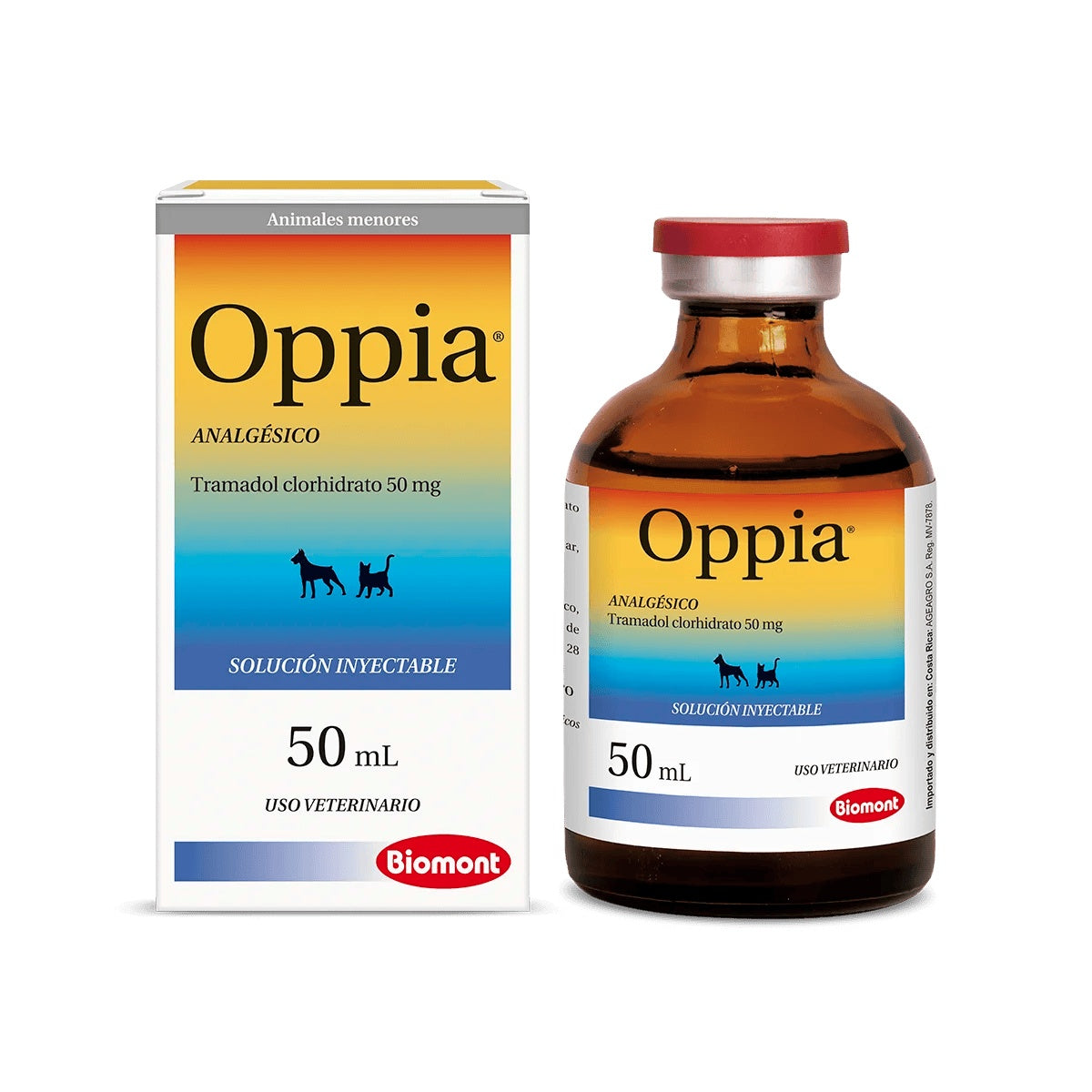 Biomont | Oppia tramadol solución inyectable analgésica para perros y gatos 50 ml – 50 ml