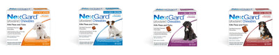 NexGard - gama de concentraciones