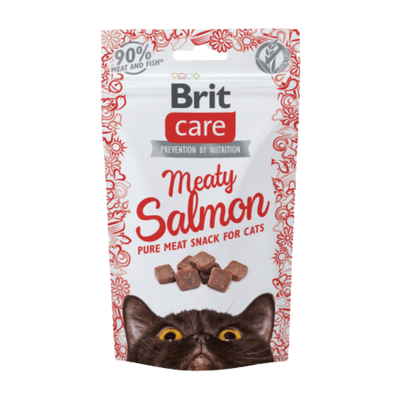 Brit Care Cat Snack Meaty Salmon · envase frontal
