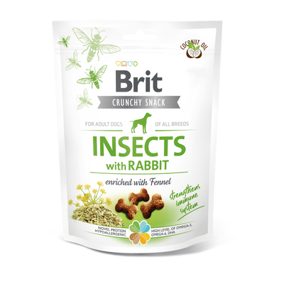 Brit Care Crunchy Cracker insectos con conejo e hinojo · envase frontal